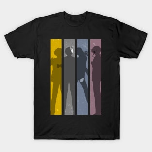 Haruka sakura, Akihiko nirei, Kyotaro sugishita sugi and Hayato suo from Wind Breaker / Bofurin Anime Manga Characters Cool Silhouette WB-7 T-Shirt